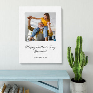 Father's Day Grandad | Photo Canvas | Gift For Him Canvas - UniquePrintsStore