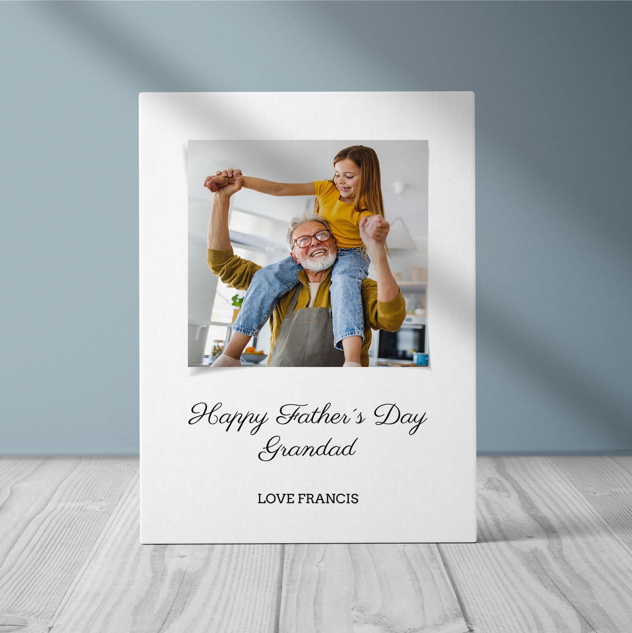 Father's Day Grandad | Photo Canvas | Gift For Him Canvas - UniquePrintsStore