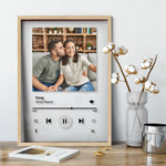 Load image into Gallery viewer, Favourite song Decoration | Anniversary Gift | Transparent Photo Frame Gift Transparent Frame - UniquePrintsStore
