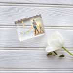 Load image into Gallery viewer, First Father&#39;s Day | Photo Gift For Dad | Custom Photo Frame PhotoBlock - Unique Prints
