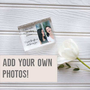 Friend Picture Frame, Photo Memory Gift, Custom Picture Frame, Photo Gift, Photo Holder, Photo Ornament PhotoBlock - Unique Prints
