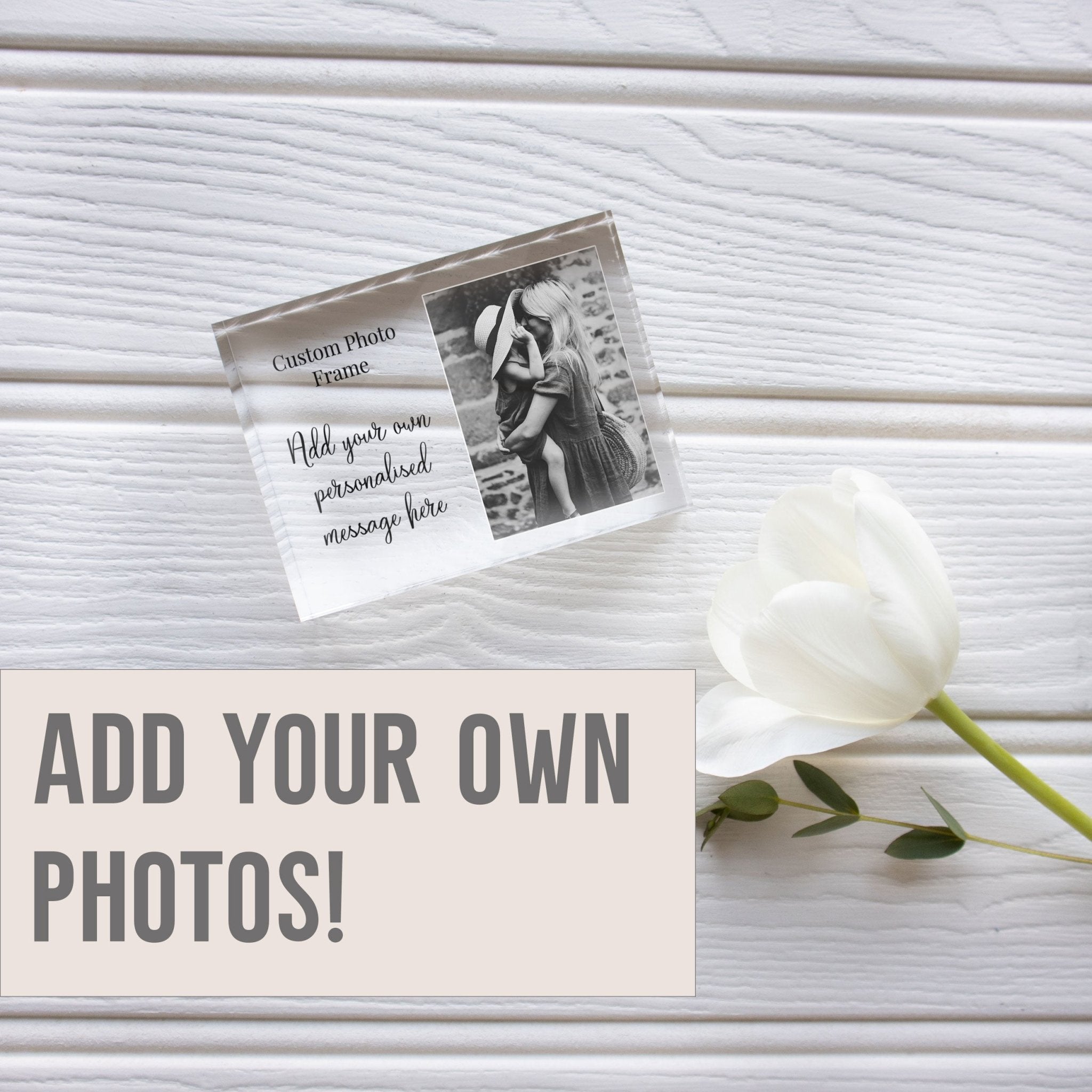 Gift For Aunt | Promoted to Aunt Frame | Aunt Mothers Day Gift | Aunt Wedding Gift PhotoBlock - Unique Prints