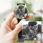 Load image into Gallery viewer, Gift For Husband | Custom Photo Gift | Wedding Anniversary Gift Watch - UniquePrintsStore
