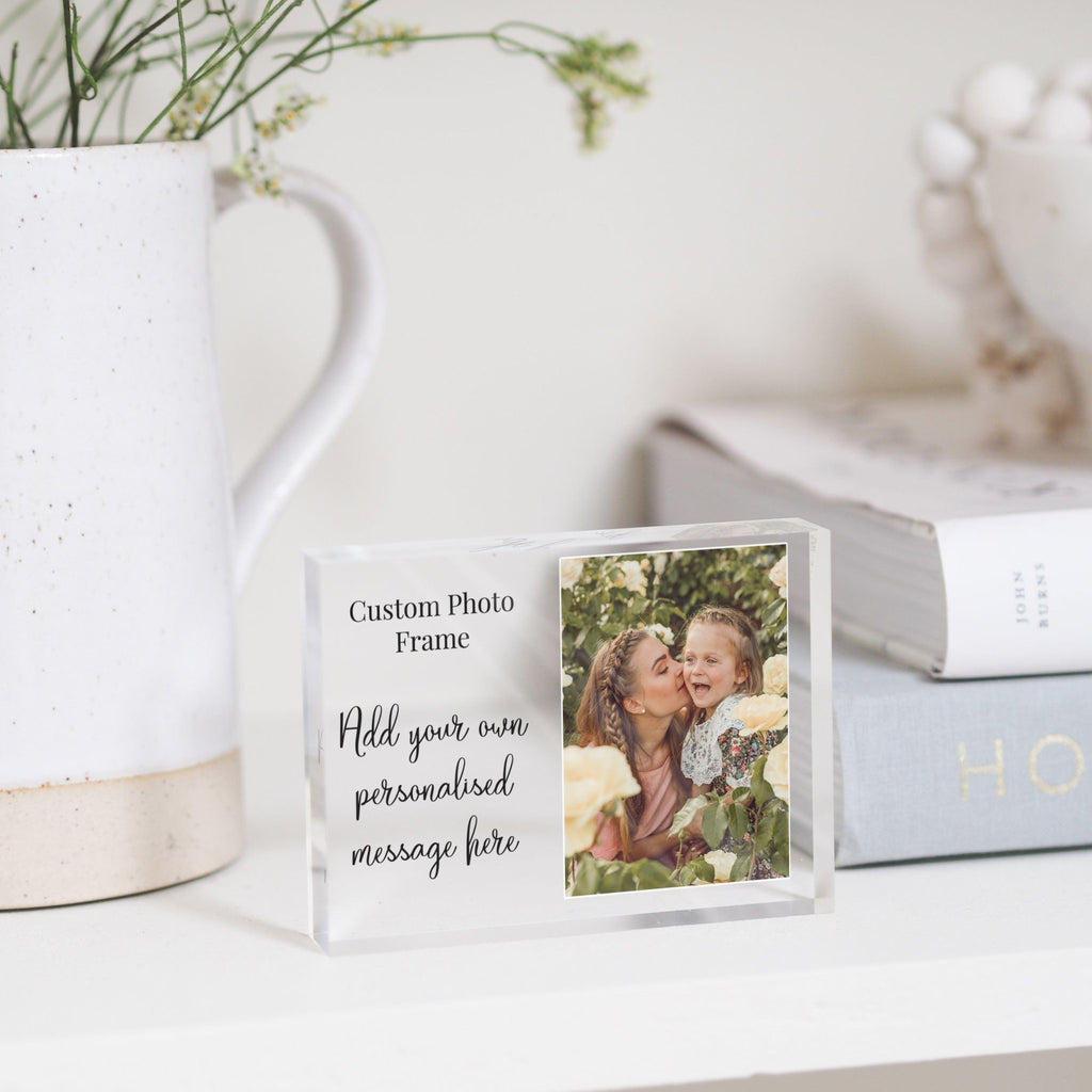 Gift For Mom From Daughter | Long distance Gift For Mom | Step Mom Gift PhotoBlock - Unique Prints