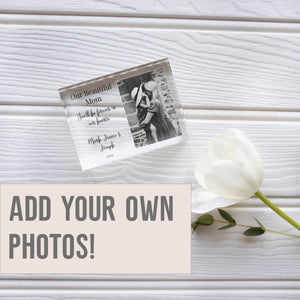 Gift For Mom Picture Frame | Mom Thank You Gift | Mom Birthday Gift PhotoBlock - Unique Prints