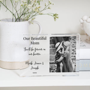Gift For Mom Picture Frame | Mom Thank You Gift | Mom Birthday Gift PhotoBlock - Unique Prints