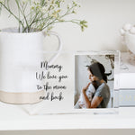 Load image into Gallery viewer, Gift For New Mom | New Parents Gifts | Push Gift For New Mom PhotoBlock - Unique Prints
