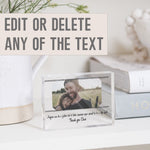 Load image into Gallery viewer, Gift for Stepdad, StepDad Photo Glass Block Gift, Stepdad gift idea PhotoBlock - Unique Prints
