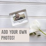 Load image into Gallery viewer, Gift for Stepdad, StepDad Photo Glass Block Gift, Stepdad gift idea PhotoBlock - Unique Prints
