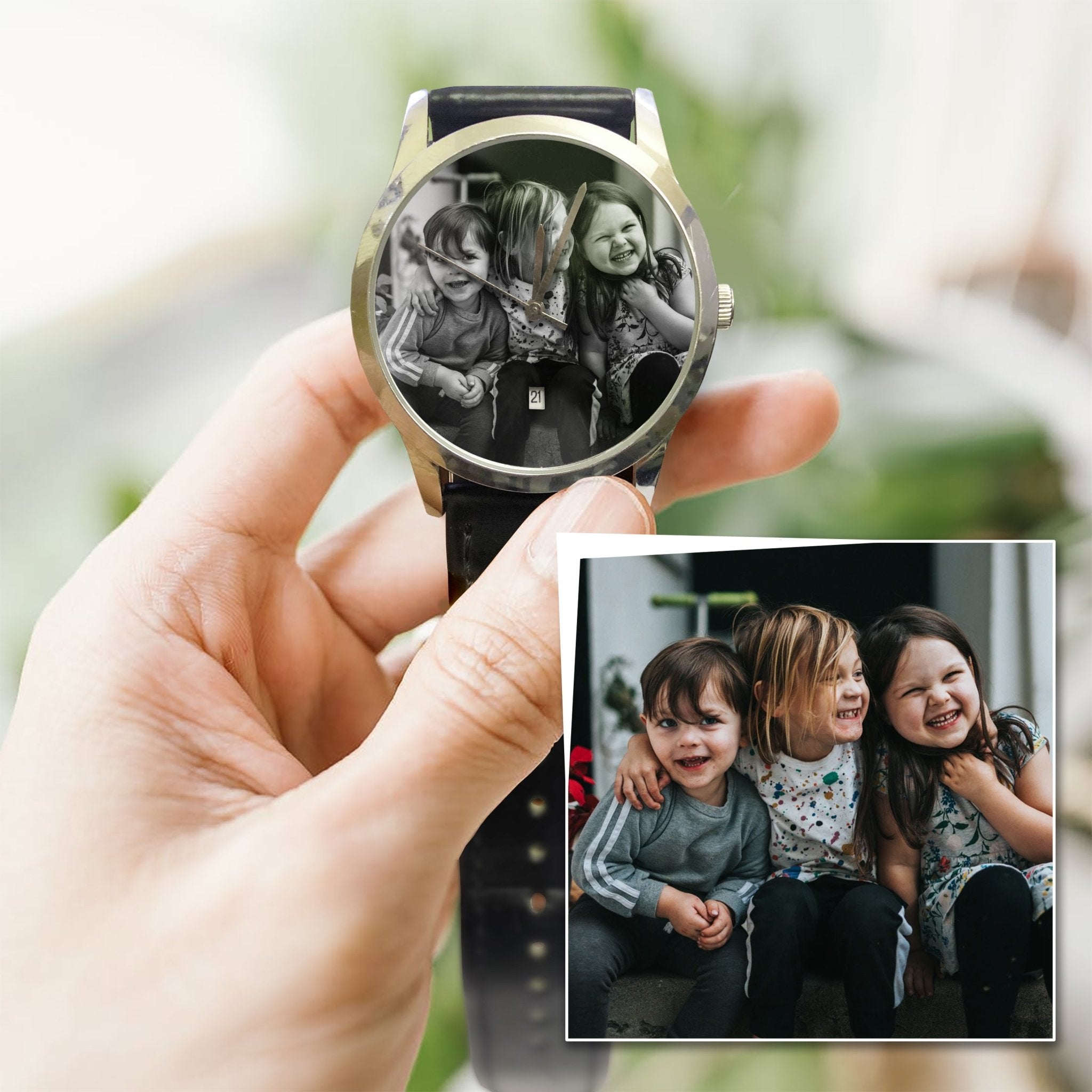 Gift From Grandkids For Fathers Day, Grandfather Gift For Birthday, Grandad Thoughtful Present Watch - UniquePrintsStore