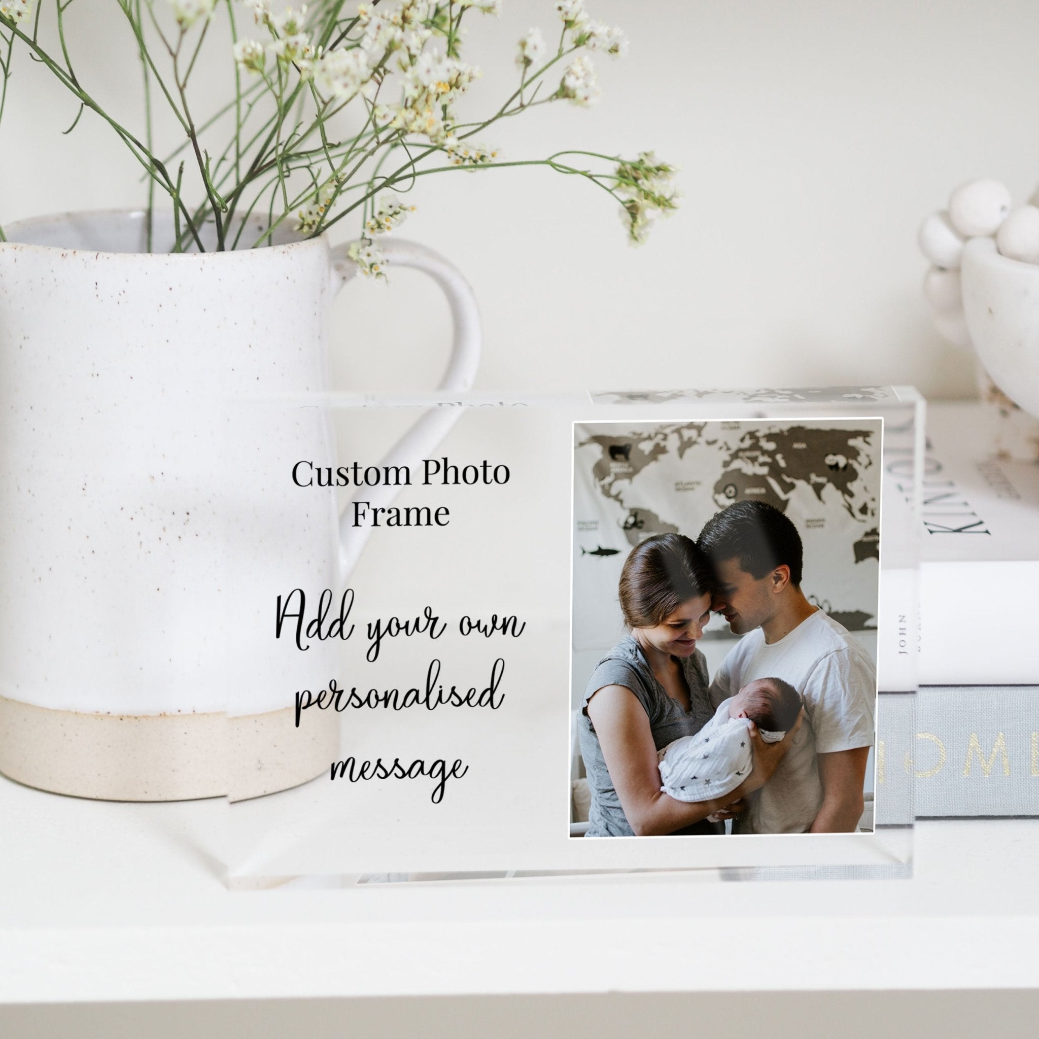 Godparent Gift | God Parent Proposal Gift | Godparents Picture Frame PhotoBlock - Unique Prints