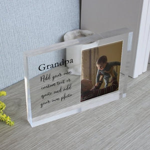 Grandad Photo Frame | Picture Frame For Grandad PhotoBlock - Unique Prints