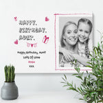 Load image into Gallery viewer, Happy Birthday Aunt | Birthday Gift | Custom Photo Canvas Canvas - UniquePrintsStore
