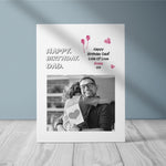 Load image into Gallery viewer, Happy Birthday Dad | Custom Birthday Gift | Personalised Canvas Canvas - UniquePrintsStore
