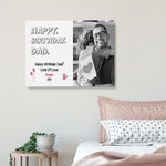 Load image into Gallery viewer, Happy Birthday Dad | Personalised Gift | Gift For Him Canvas - UniquePrintsStore
