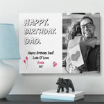 Load image into Gallery viewer, Happy Birthday Dad | Personalised Gift | Gift For Him Canvas - UniquePrintsStore
