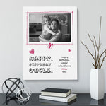 Load image into Gallery viewer, Happy Birthday Uncle | Photo Canvas | Birthday Gift Canvas - UniquePrintsStore
