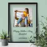 Load image into Gallery viewer, Happy Father&#39;s Day Grandad | Keepsake Gift | Custom Photo Frame Transparent Frame - UniquePrintsStore

