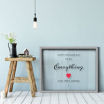 Load image into Gallery viewer, Happy Father&#39;s Day To My Everything | Quote Frame Gift | Father&#39;s Day Transparent Frame - UniquePrintsStore
