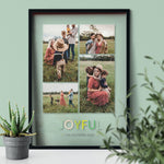 Load image into Gallery viewer, Joyful | Transparent Frame | Family Quote Photo Gift | Custom Photo Frame
