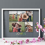 Load image into Gallery viewer, Joyful | Transparent Frame | Family Quote Photo Gift | Custom Photo Frame
