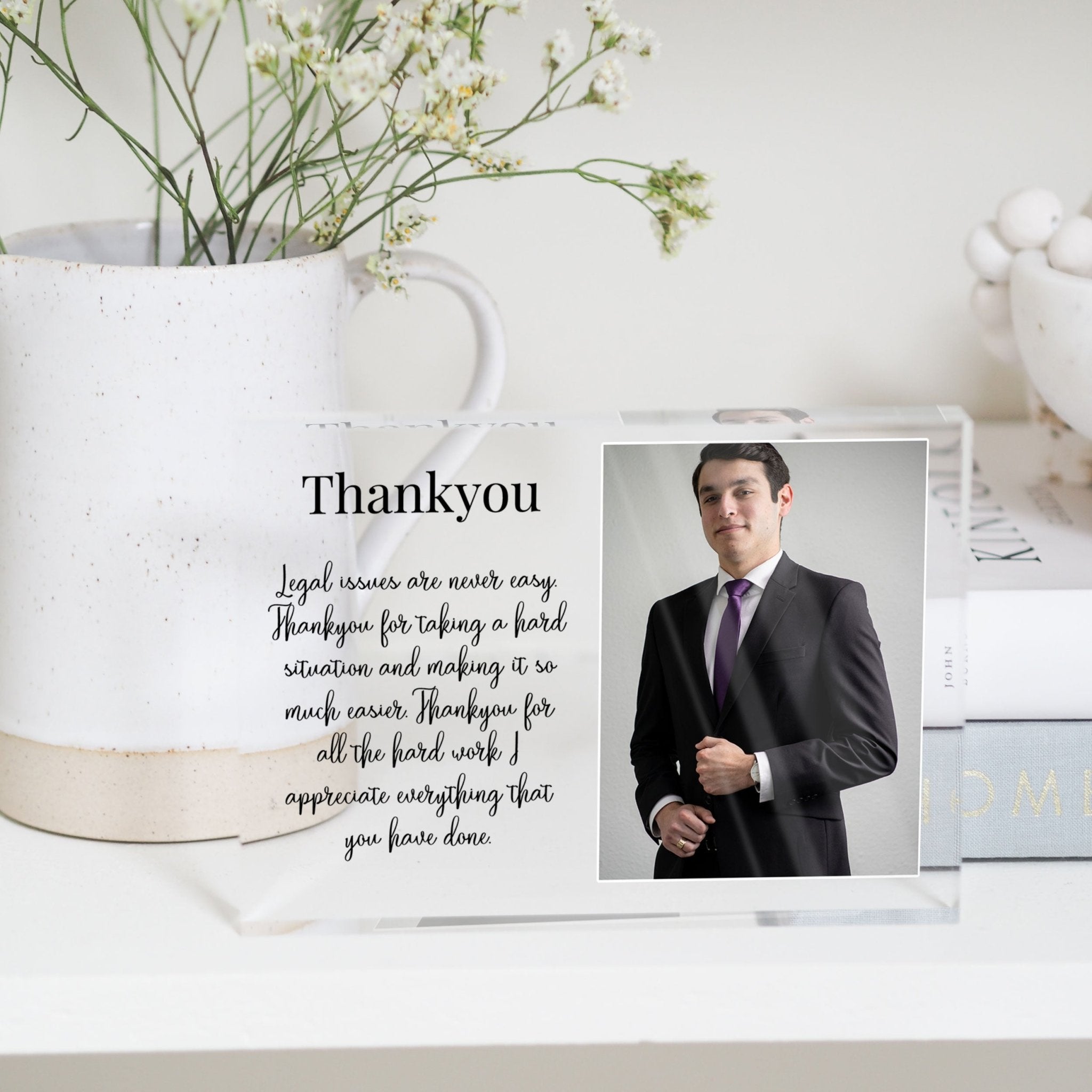 Lawyer Gift, Attorney Gift, Gift For A Lawyer, Lawyer Thank You Gift, Solicitor Appreciation PhotoBlock - Unique Prints