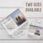 Load image into Gallery viewer, Long Distance Relationship gift For Boyfriend | Gifts For Girlfriend Long Distance | Couples Gift Long Distance PhotoBlock - Unique Prints
