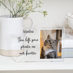 Load image into Gallery viewer, Memorial Cat Picture Frame | Pet Memorial Ornament | Cat Memorial Gift PhotoBlock - Unique Prints
