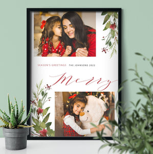 Merry Christmas | Season's Greetings | Custom Christmas Family Decoration