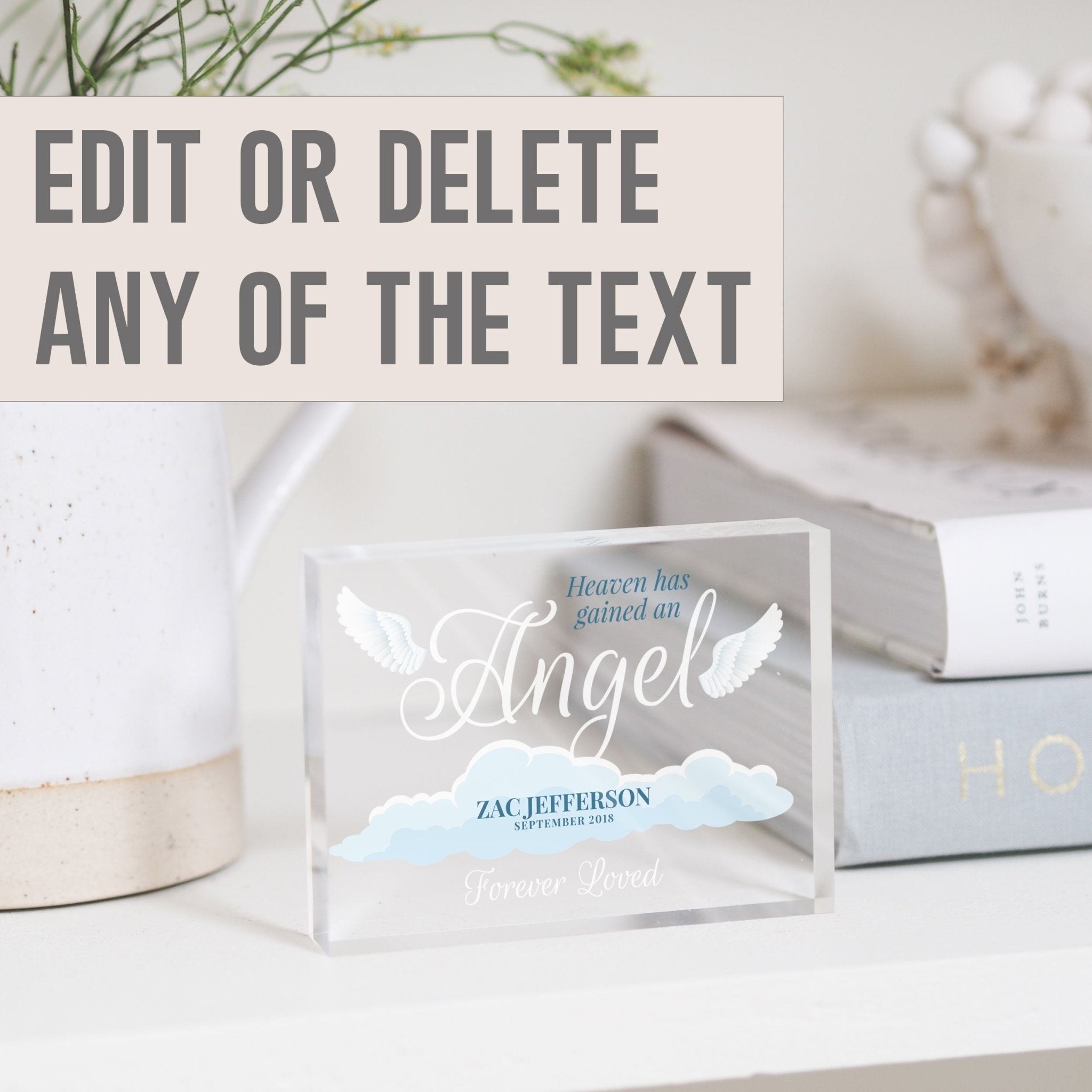 Miscarriage Keepsake | Miscarriage Gift | Baby Memorial Gift | Baby Loss Gift PhotoBlock - Unique Prints