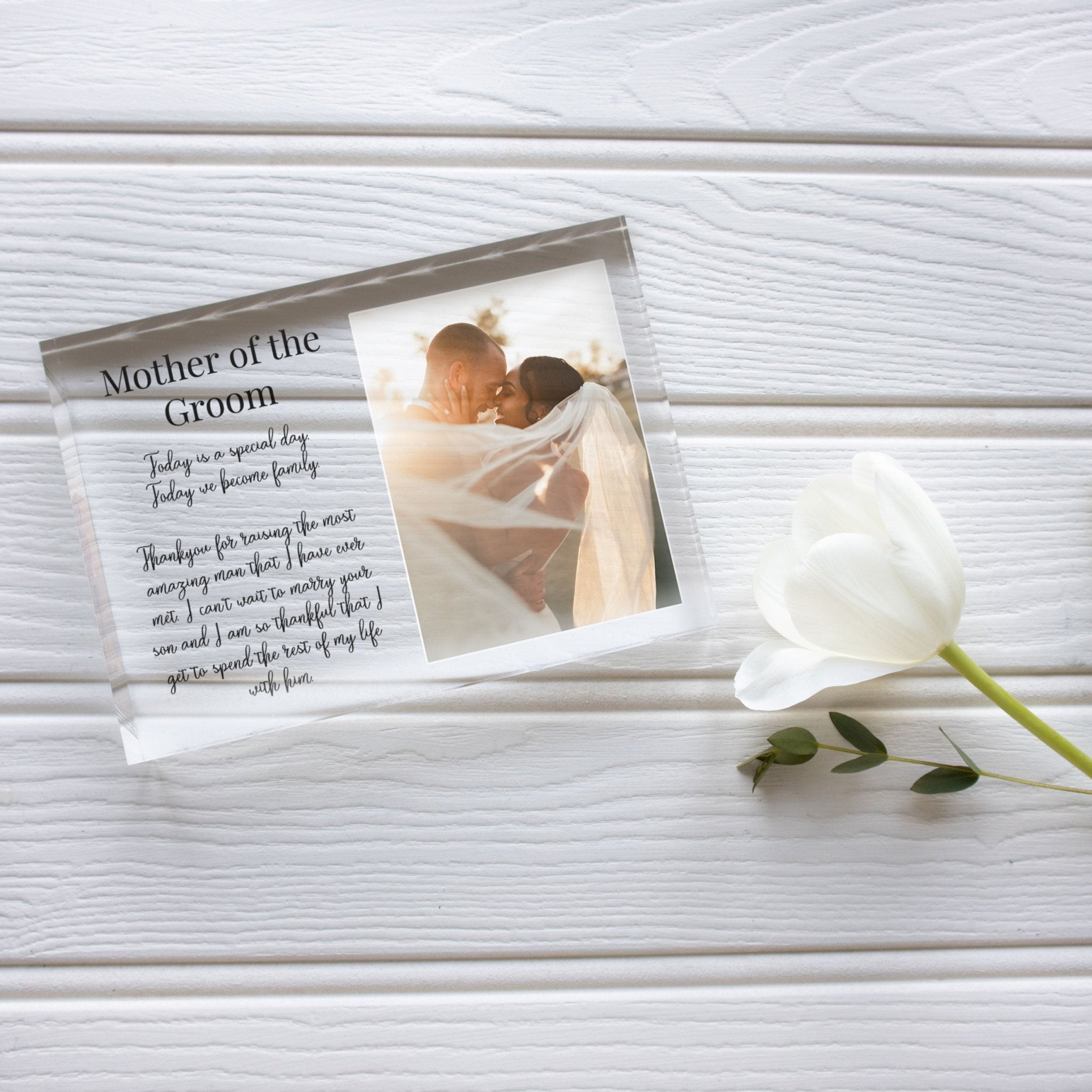 Mother Of The Groom Gift From Bride | Gift From Bride To Mother Of The groom PhotoBlock - Unique Prints
