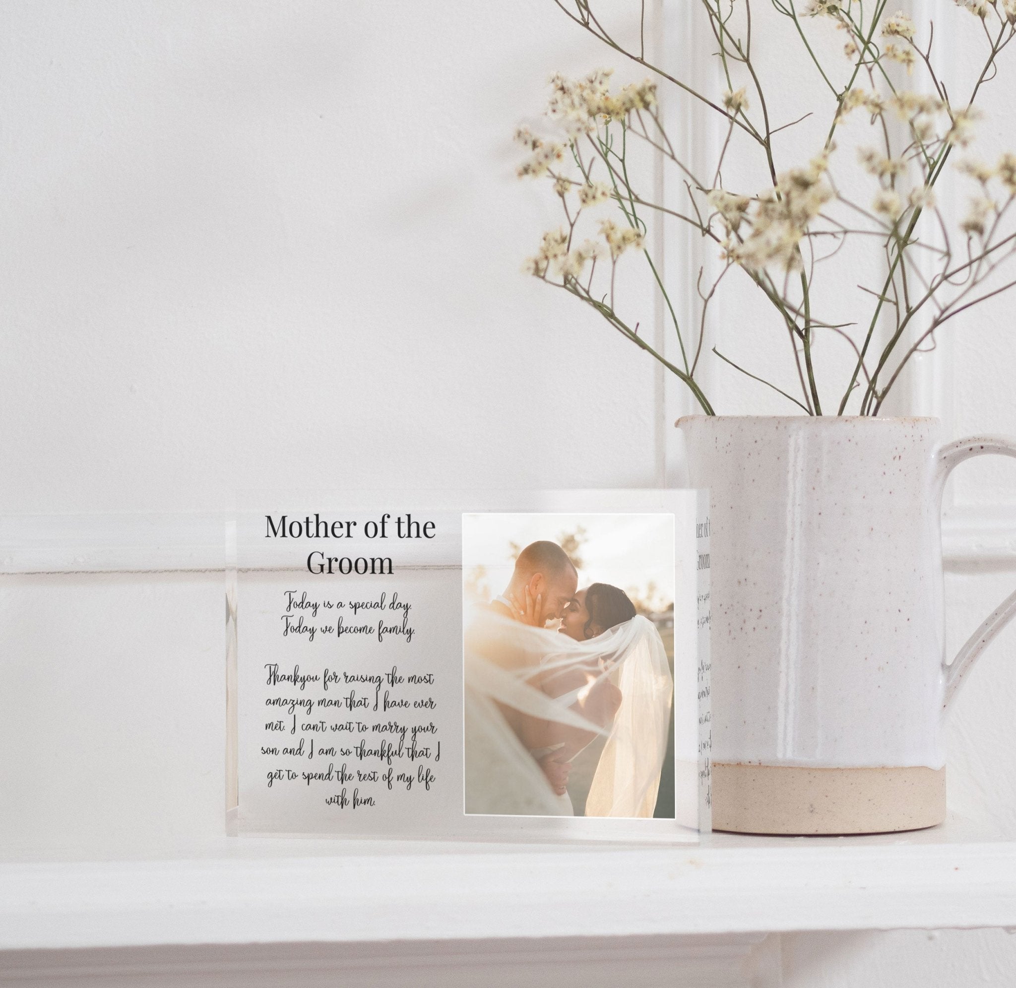 Mother Of The Groom Gift From Bride | Gift From Bride To Mother Of The groom PhotoBlock - Unique Prints