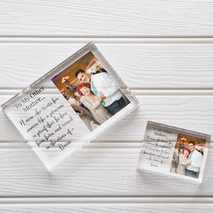 Mother of the Groom Gift From Bride | Mother in Law Picture Frame PhotoBlock - Unique Prints