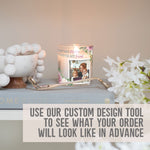 Load image into Gallery viewer, Mothers Day Custom Photo Glass Candleholder | Gift Ideas for Mom | Personalised Votive Glass with Mum Picture | Crystal Home Decor Present Candleholder - Unique Prints
