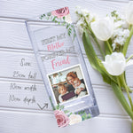 Load image into Gallery viewer, Mothers Day Custom Photo Glass Vase | Gift Ideas for Mom | Personalized Crystal Clear Jar with Mum Picture | Mother&#39;s Day Present Vase - Unique Prints
