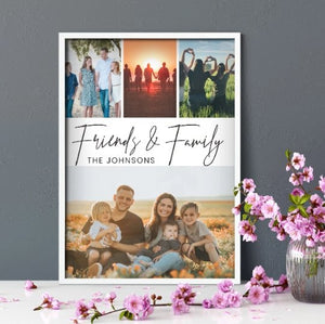 Multi-Photo Frame | Custom Birthday Gift | Family And Friends Gift Idea Normal Frame - Unique Prints