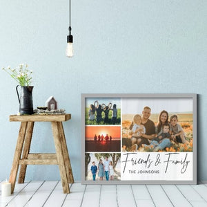 Multi-Photo Frame | Custom Birthday Gift | Family And Friends Gift Idea Normal Frame - Unique Prints