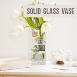 Load image into Gallery viewer, My Nanny Quotes Custom Photo Glass Vase | Yaya Acrylic Picture Flower Stand Gift Ideas | Personalized Crystal Home Decor Present Vase - Unique Prints
