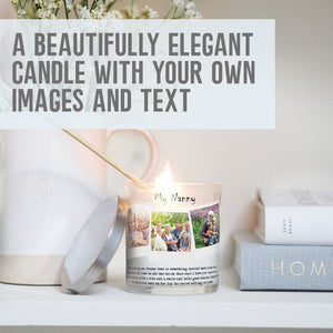 My Nanny Quotes Custom Photos Candle Holder | Grandma Quotation Gift Ideas | Personalized Votive Glass with Picture | Home Decor Present Candleholder - Unique Prints
