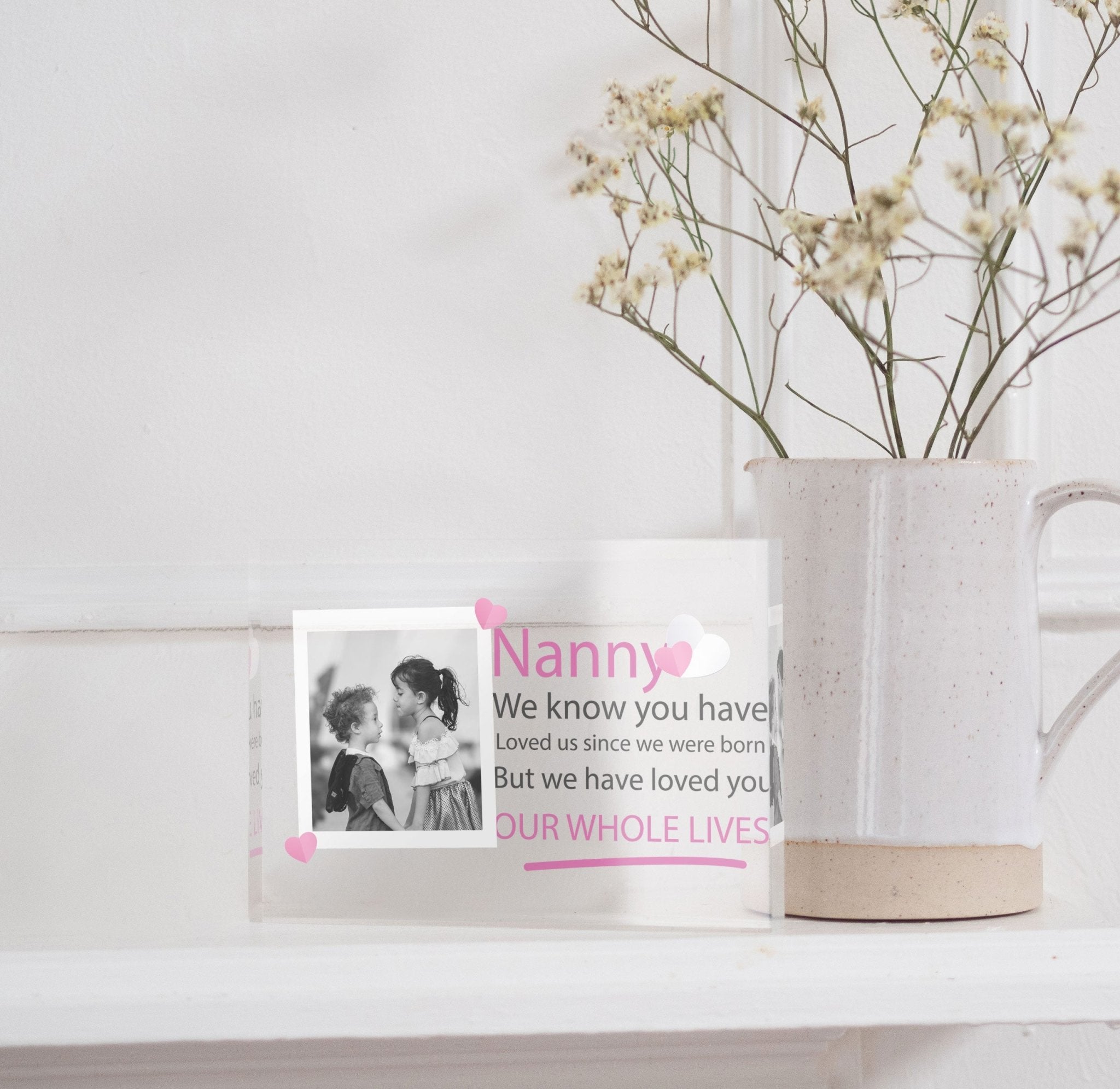 Nanny Gifts | Grandma Picture Frame | Great Nanny Gifts PhotoBlock - Unique Prints