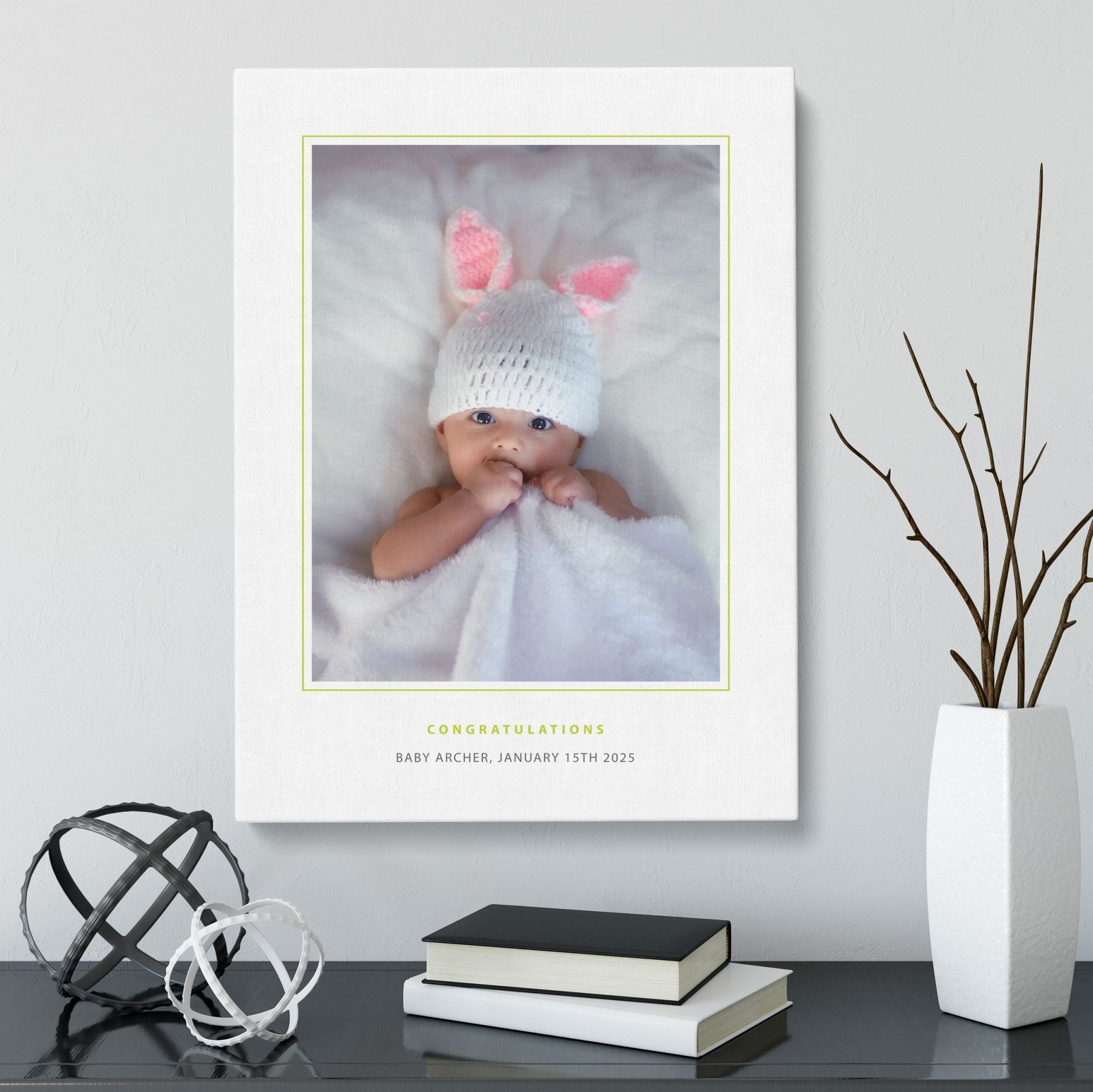 New Baby Gift | Personalised Canvas | New Parents Gift