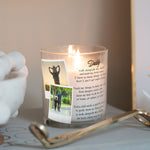 Load image into Gallery viewer, New Dad Quotes Custom Photo Candle Holder | First Father&#39;s Day Gift Ideas From Wife | Personalized Votive Glass with Picture Home Decor Candleholder - Unique Prints
