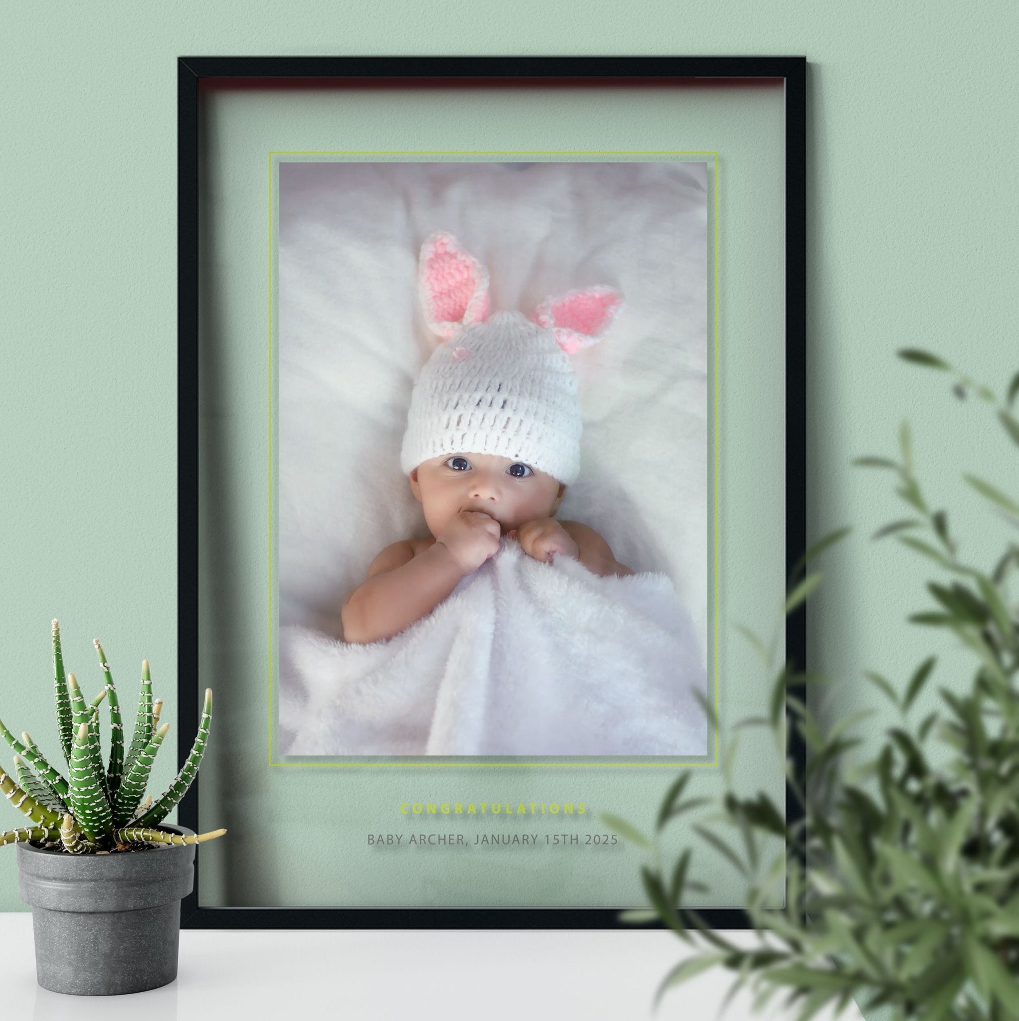 New Parent Gift | Custom Photo Frame | Clear Picture Decoration