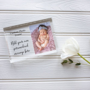 Newborn Photoshoot Girl Picture Frame | Newborn Baby Boy Gift | Stillborn Baby Memorial Frame PhotoBlock - Unique Prints