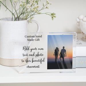One Year Anniversary Gift For Boyfriend | 12 Month Anniversary Gift For Girlfriend | Gift For Couple PhotoBlock - Unique Prints