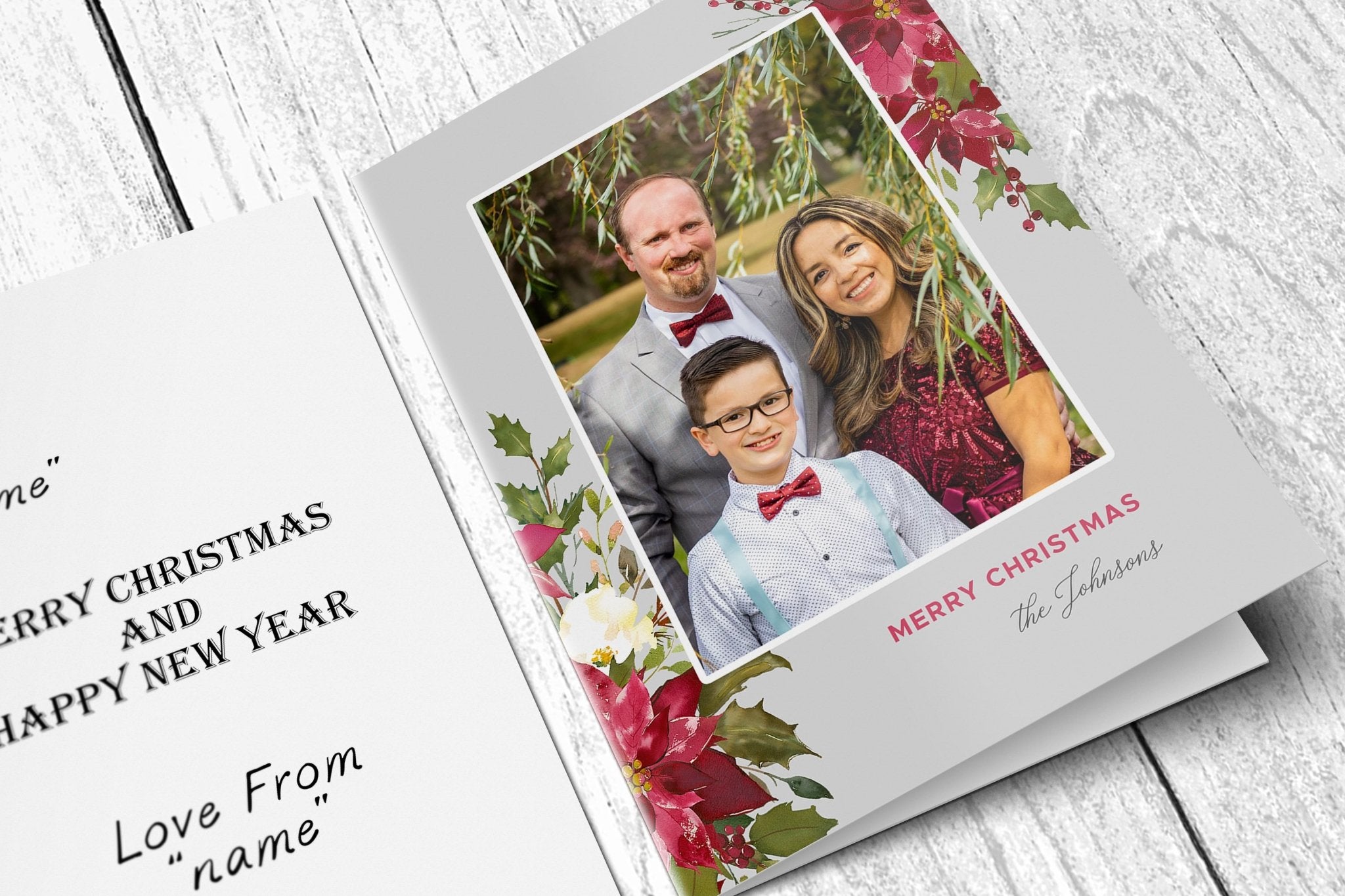 Personalised Christmas Card Greeting Card - Unique Prints