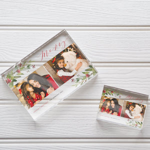 Personalised Christmas Ornament | Custom Photo Frame | Family Gift PhotoBlock - Unique Prints