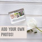 Load image into Gallery viewer, Personalised Nanny Gift | Nanny crystal clear glass | Nanny personalized photo | Nanny quotation | Nannie customized photo PhotoBlock - Unique Prints
