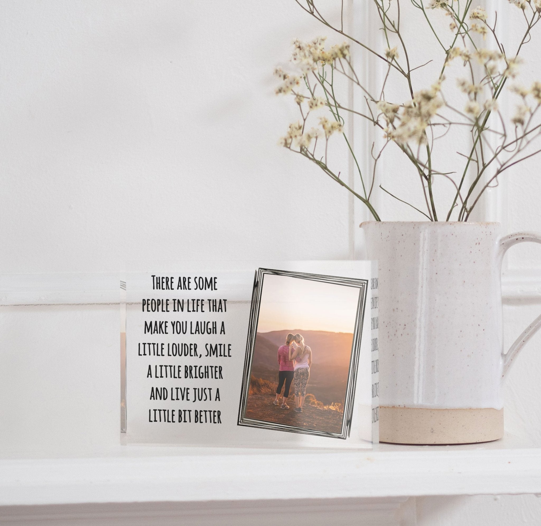 PERSONALISED PHOTO FRAME (3x4” or 5x7”) | Glass Photo Frame | Custom Quote Frame | Custom Text Frame | Small Photo Frame | Large Photo Frame PhotoBlock - Unique Prints