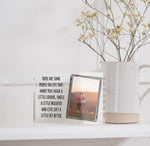Load image into Gallery viewer, PERSONALISED PHOTO FRAME (3x4” or 5x7”) | Glass Photo Frame | Custom Quote Frame | Custom Text Frame | Small Photo Frame | Large Photo Frame PhotoBlock - Unique Prints
